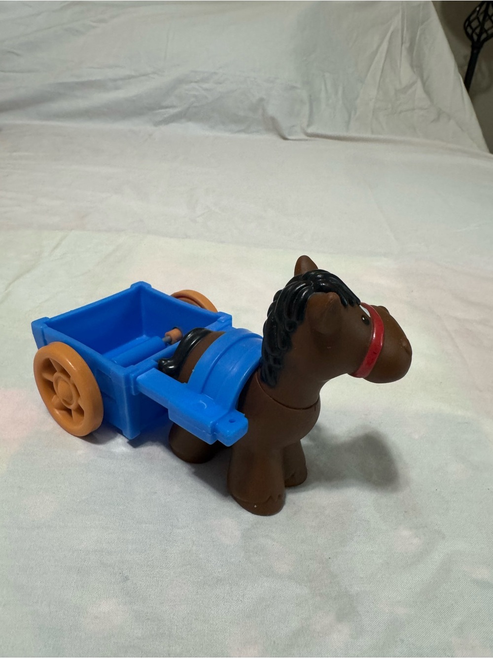 Little People Blue Cart/Horse Pull Toy - Kids Toys